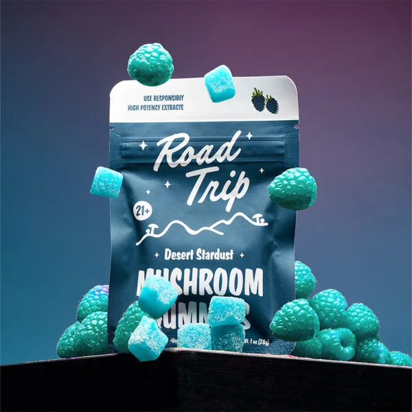 Desert Stardust Mushroom Gummies – Blue Raspberry